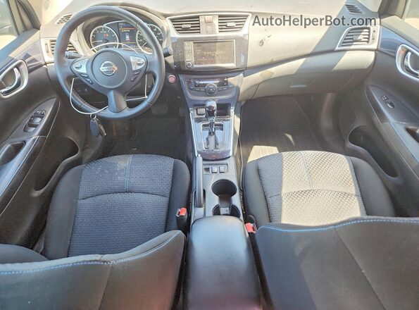 3N1AB7APXKY259433 2019 NISSAN SENTRA Blue Dashboard view