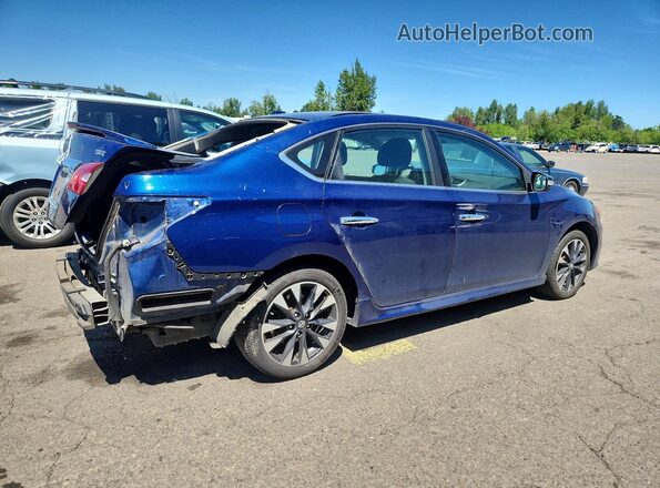 3N1AB7APXKY259433 2019 NISSAN SENTRA Blue Rear right