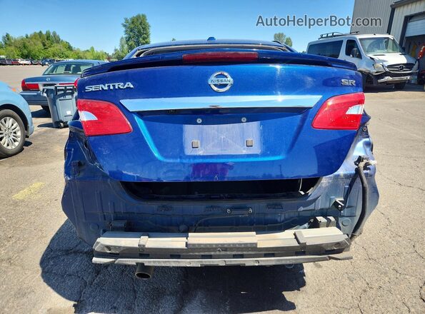 3N1AB7APXKY259433 2019 NISSAN SENTRA Blue Rear view
