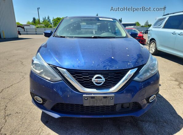 3N1AB7APXKY259433 2019 NISSAN SENTRA Blue Front view