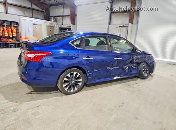 3N1AB7APXKY267144 2019 NISSAN SENTRA Blue Trasero derecho