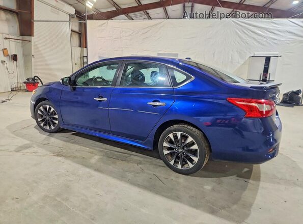 3N1AB7APXKY267144 2019 NISSAN SENTRA Blue Trasero izquierdo