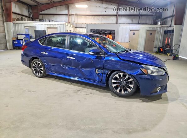 3N1AB7APXKY267144 2019 NISSAN SENTRA Blue Delantero derecho