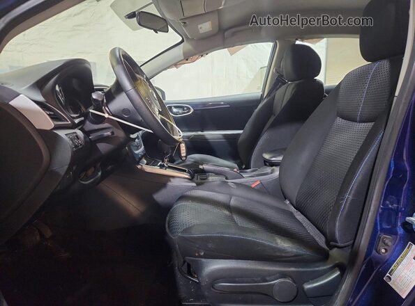 3N1AB7APXKY267144 2019 NISSAN SENTRA Blue Vista interior delantera