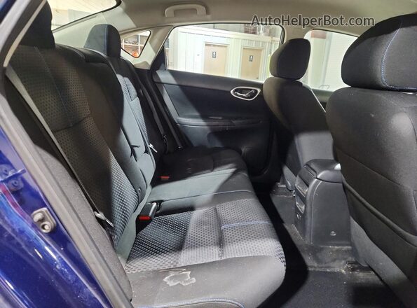 3N1AB7APXKY267144 2019 NISSAN SENTRA Blue Vista de los asientos traseros