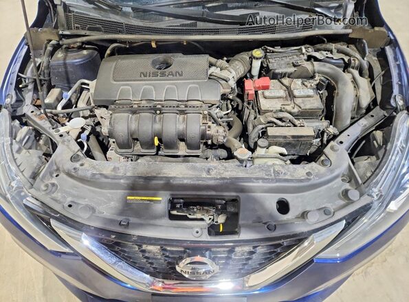 3N1AB7APXKY267144 2019 NISSAN SENTRA Blue Vista interior trasera