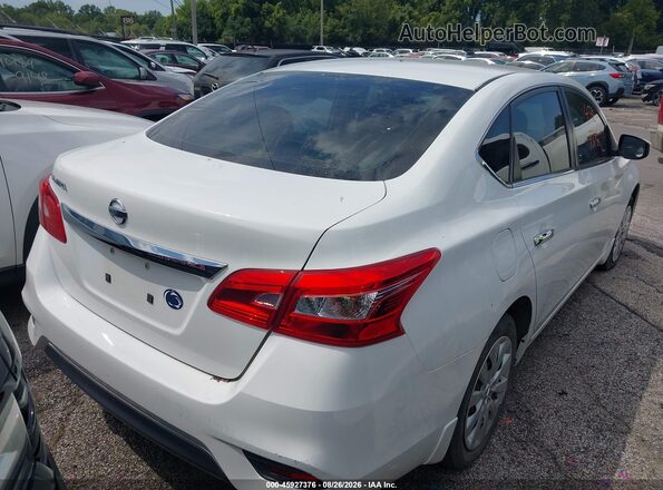 3N1AB7APXKY269654 2019 NISSAN SENTRA White Tył prawy