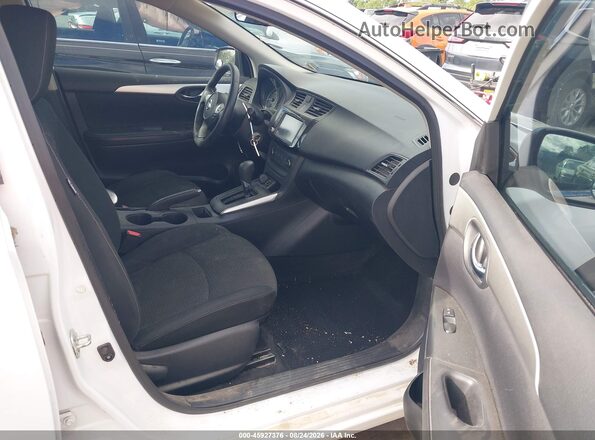 3N1AB7APXKY269654 2019 NISSAN SENTRA White Widok wnętrza z przodu