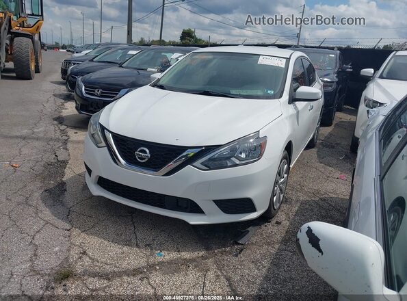 3N1AB7APXKY269654 2019 NISSAN SENTRA White Przód lewy