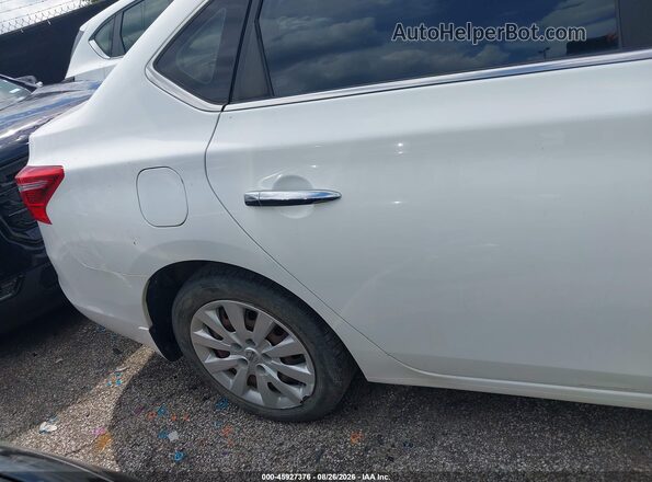 3N1AB7APXKY269654 2019 NISSAN SENTRA White Widok z przodu