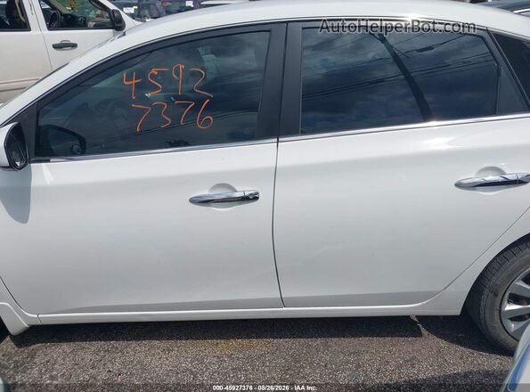 3N1AB7APXKY269654 2019 NISSAN SENTRA White Widok wnętrza 360 stopni