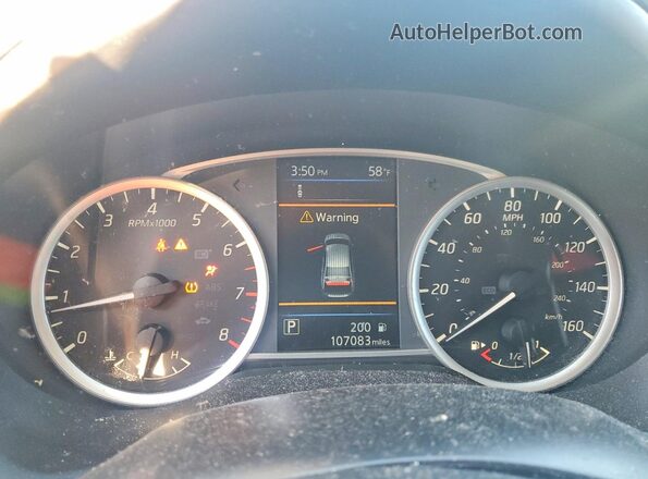 3N1AB7APXKY291153 2019 NISSAN SENTRA Белый Вид щитка приборов