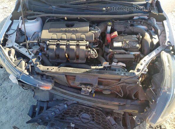3N1AB7APXKY291153 2019 NISSAN SENTRA Белый Вид задней части салона