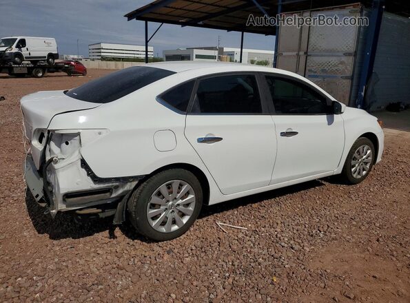 3N1AB7APXKY294022 2019 NISSAN SENTRA Белый Задняя правая четверть