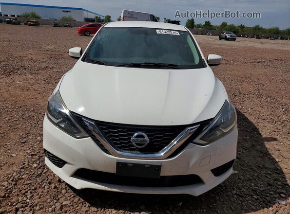 3N1AB7APXKY294022 2019 NISSAN SENTRA Белый Вид спереди