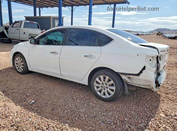 3N1AB7APXKY294022 2019 NISSAN SENTRA Белый Задняя левая четверть