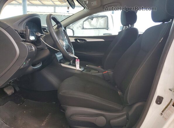 3N1AB7APXKY294022 2019 NISSAN SENTRA Белый Вид салона спереди