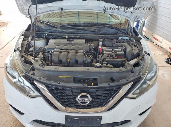 3N1AB7APXKY294022 2019 NISSAN SENTRA Белый Вид задней части салона