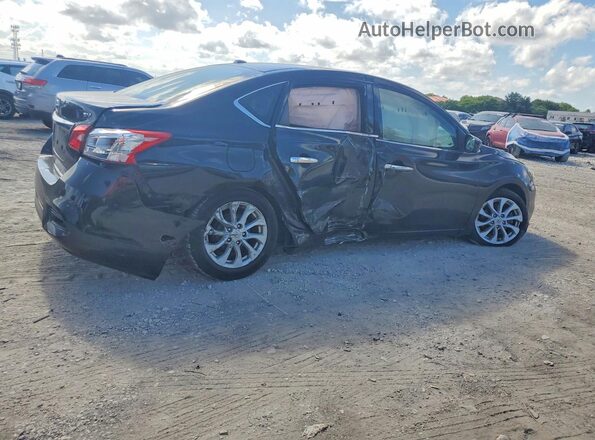 3N1AB7APXKY297616 2019 NISSAN SENTRA Black Trasero derecho