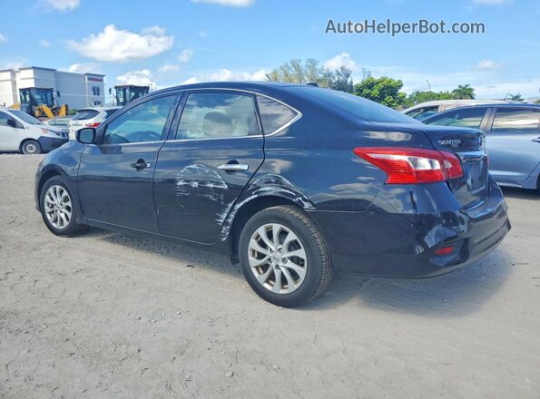 3N1AB7APXKY297616 2019 NISSAN SENTRA Black Trasero izquierdo