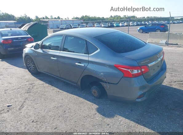 3N1AB7APXKY302538 2019 NISSAN SENTRA Gray Tył lewy