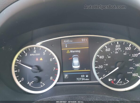 3N1AB7APXKY302538 2019 NISSAN SENTRA Gray Widok tylnych siedzeń