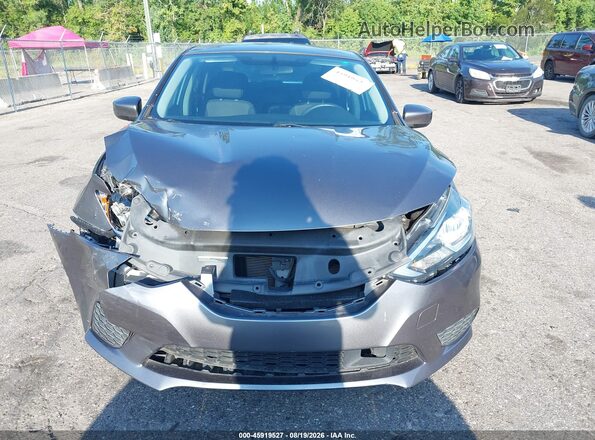 3N1AB7APXKY302538 2019 NISSAN SENTRA Gray Widok zestawu wskaźników