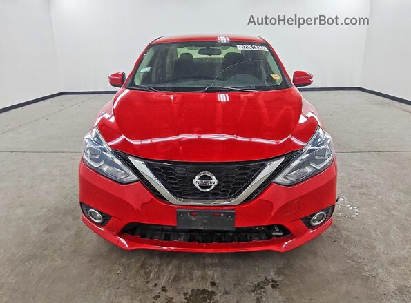 3N1AB7APXKY336530 2019 NISSAN SENTRA Red Вид спереду
