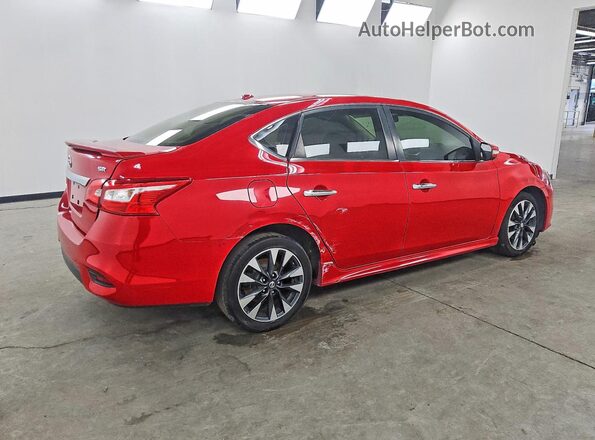 3N1AB7APXKY336530 2019 NISSAN SENTRA Red Задня права чверть