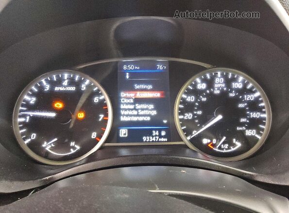 3N1AB7APXKY336530 2019 NISSAN SENTRA Red Вид щитка приладів