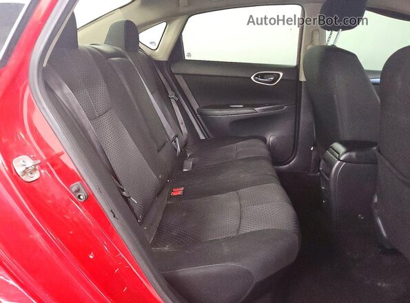 3N1AB7APXKY336530 2019 NISSAN SENTRA Red Вид задніх сидінь