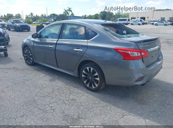 3N1AB7APXKY347673 2019 NISSAN SENTRA Gray Rear left