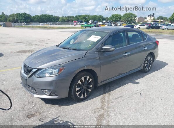 3N1AB7APXKY347673 2019 NISSAN SENTRA Gray Front left
