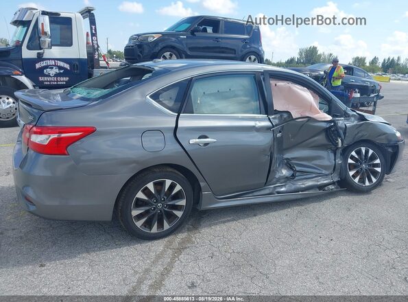 3N1AB7APXKY347673 2019 NISSAN SENTRA Gray Front view