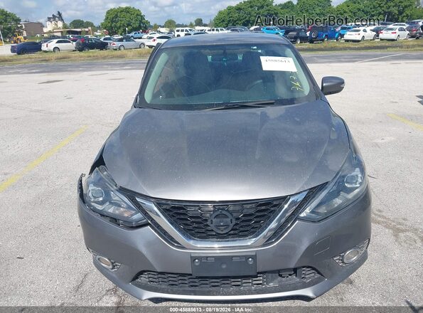 3N1AB7APXKY347673 2019 NISSAN SENTRA Gray Instrument cluster view