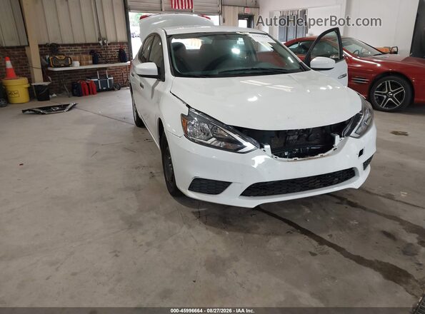 3N1AB7APXKY352372 2019 NISSAN SENTRA White Front view