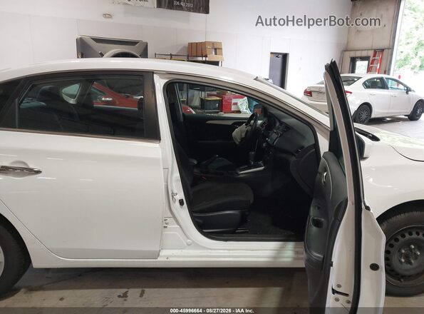 3N1AB7APXKY352372 2019 NISSAN SENTRA White Front interior view