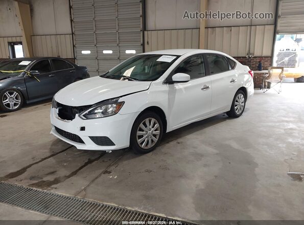 3N1AB7APXKY352372 2019 NISSAN SENTRA White Front left