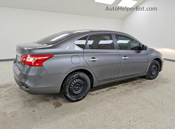 3N1AB7APXKY358267 2019 NISSAN SENTRA Серый Задняя правая четверть