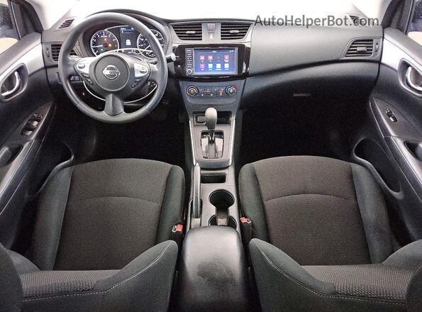 3N1AB7APXKY358267 2019 NISSAN SENTRA Серый Вид панели приборов