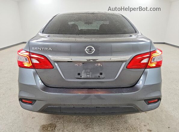 3N1AB7APXKY358267 2019 NISSAN SENTRA Серый Вид сзади