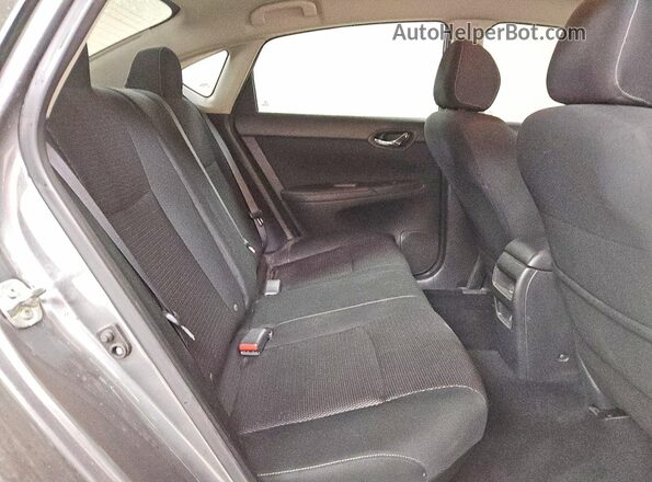 3N1AB7APXKY358267 2019 NISSAN SENTRA Серый Вид задних сидений
