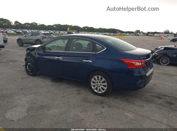 3N1AB7APXKY370144 2019 NISSAN SENTRA Blue უკანა მარცხენა