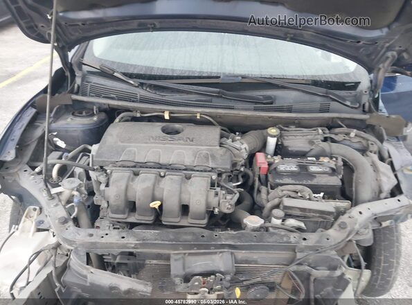 3N1AB7APXKY370144 2019 NISSAN SENTRA Blue უკანა ხედი