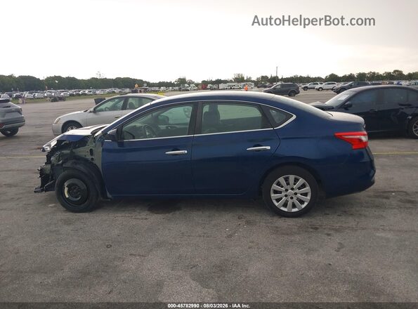 3N1AB7APXKY370144 2019 NISSAN SENTRA Blue 