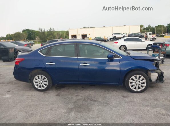 3N1AB7APXKY370144 2019 NISSAN SENTRA Blue სალონის 360-გრადუსიანი ხედი
