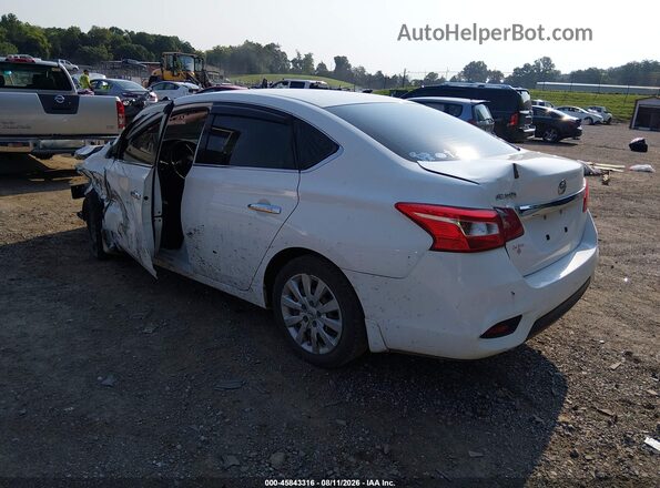 3N1AB7APXKY390569 2019 NISSAN SENTRA White Задня ліва чверть