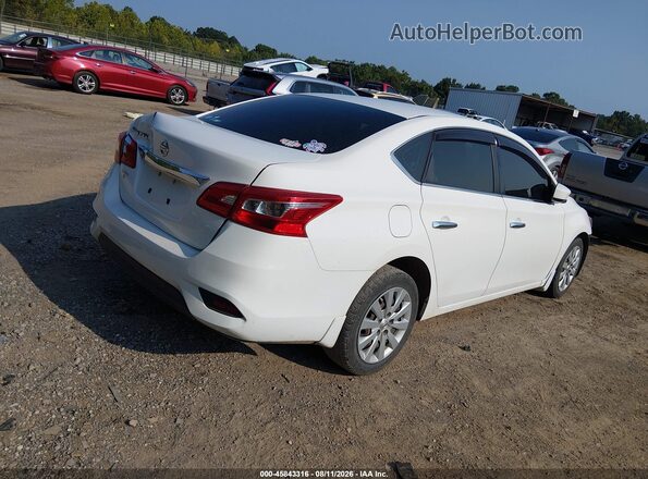 3N1AB7APXKY390569 2019 NISSAN SENTRA White Задня права чверть