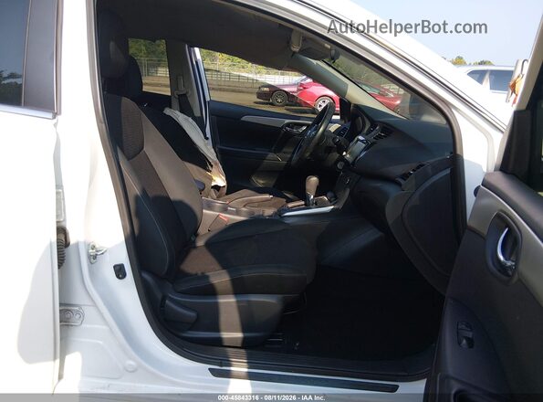 3N1AB7APXKY390569 2019 NISSAN SENTRA White Вид салону спереду