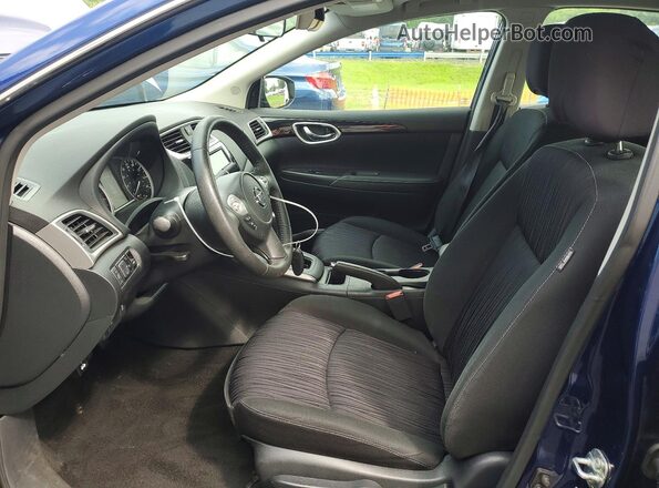 3N1AB7APXKY435901 2019 NISSAN SENTRA Blue Widok wnętrza z przodu